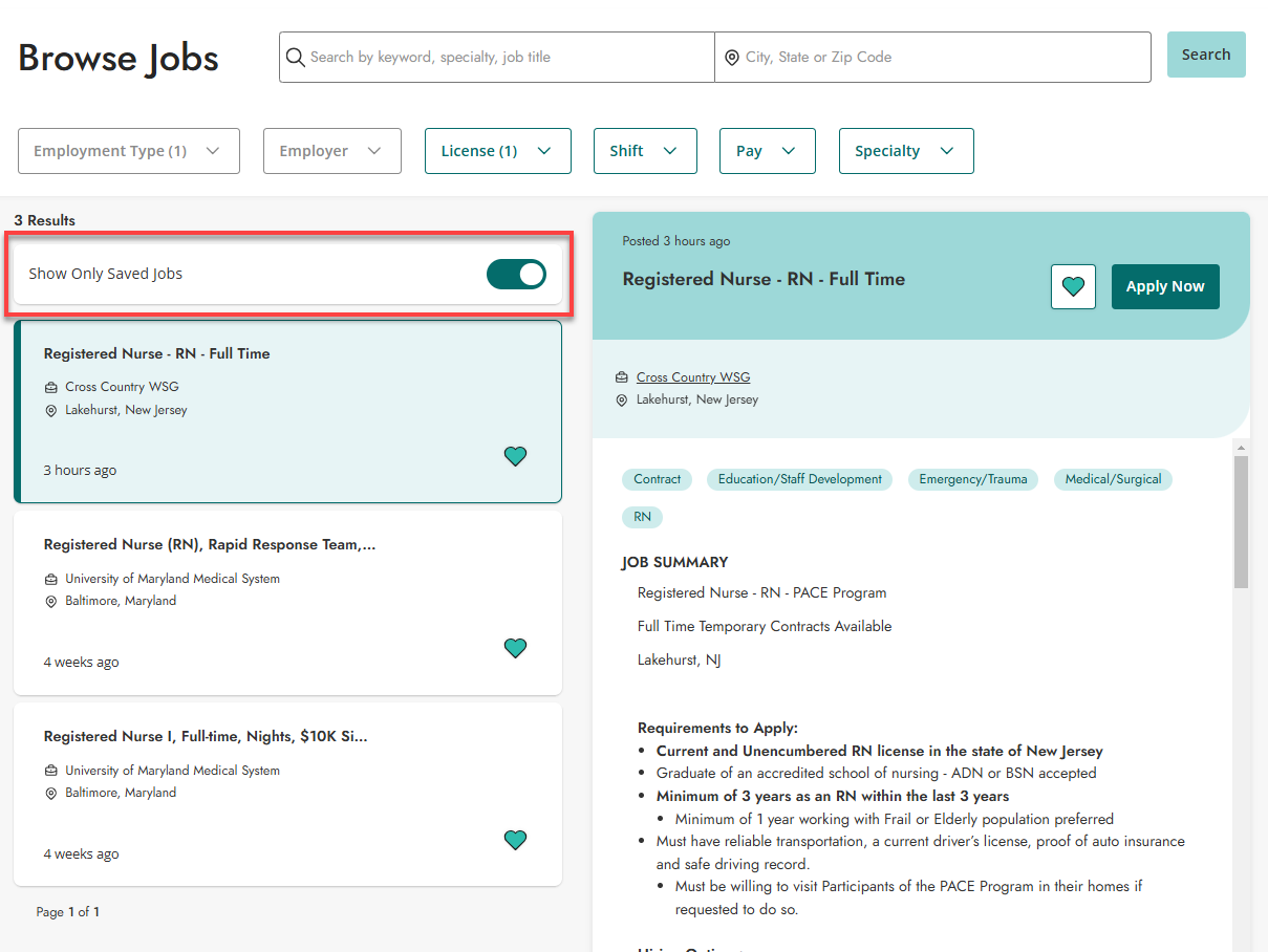 Navigating the Nurse.com Job Board