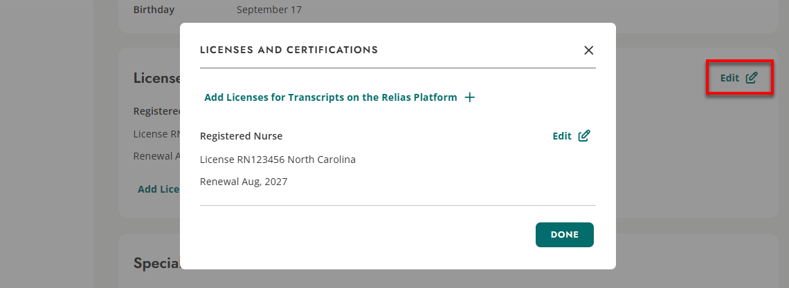How to Add Your License to Your Account